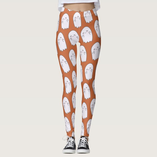 Leggings Cute Ghost Halloween Costume Leger (Devant)