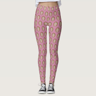 Leggings Cute Girl Hedgehog