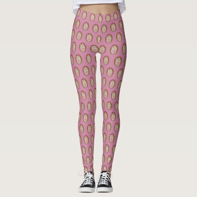 Leggings Cute Girl Hedgehog (Devant)