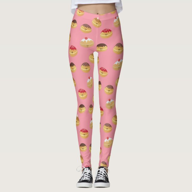 Leggings Cute Hannukah Patterned (Devant)