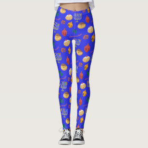 Leggings Cute Hannukah Patterned