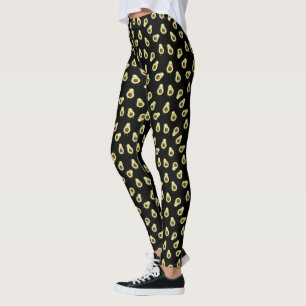 Leggings Cute Kawaii Avocado Motif