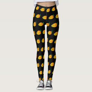 Leggings Cute Kawaii Mango souriant