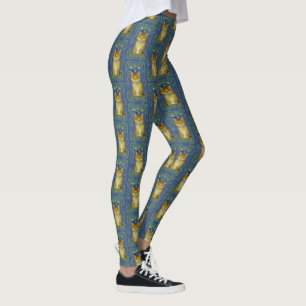 Leggings Cute Kitten au style Art Nouveau Vintage