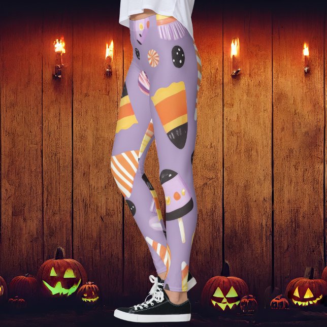 Leggings Cute maïs blanc Halloween (Créateur téléchargé)