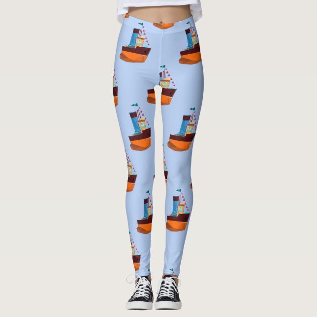 Leggings Cute Minuscule remorqueur Thunder-Cove  (Devant)