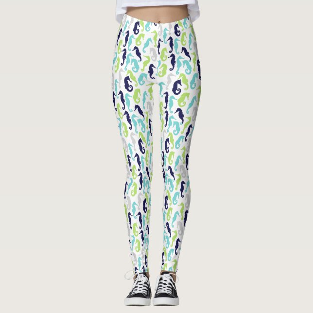 Leggings Cute Motif Seahorse (Devant)