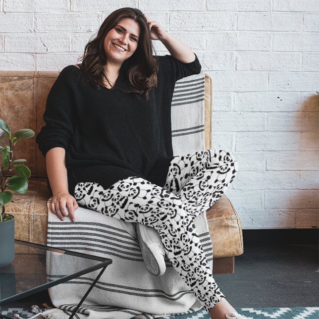 Leggings Cute Panda Ours Motif Fun Animal (Créateur téléchargé)