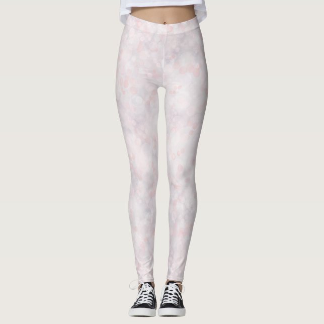 Leggings Cute Pastel Pink Bokeh (Devant)