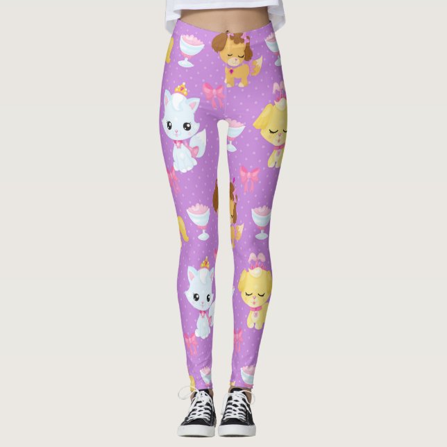 Leggings Cute Pets Animaux (Devant)