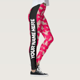 Leggings Cute Sphynx chat, rose