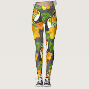 Leggings Cute Tropical Toucan