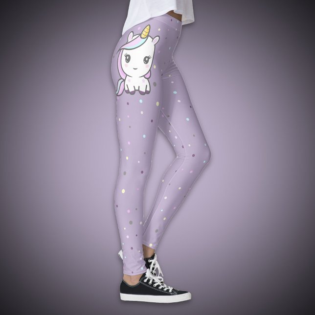 Leggings Cute Unicorn Purple Leging (Cute Unicorn Purple Legging)