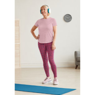 Leggings Cute Vin Couleur Gym Entraînement Pantalons Leggin