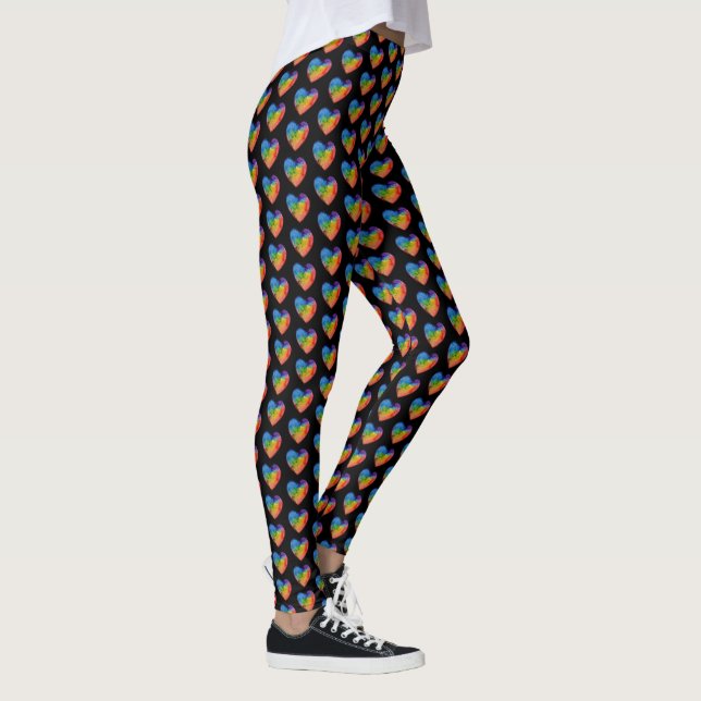 Leggings Cute Watercolor Rainbow (Droite)