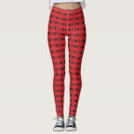 Leggings Cute Whimsical Noir Chauffages Red Girl Glam<br><div class="desc">Leggings</div>