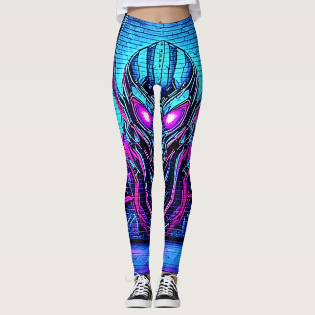 Leggings Cyberpunk Vibe héroïque (Devant)