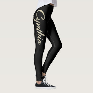 Leggings Cynthia white gold Handwriting