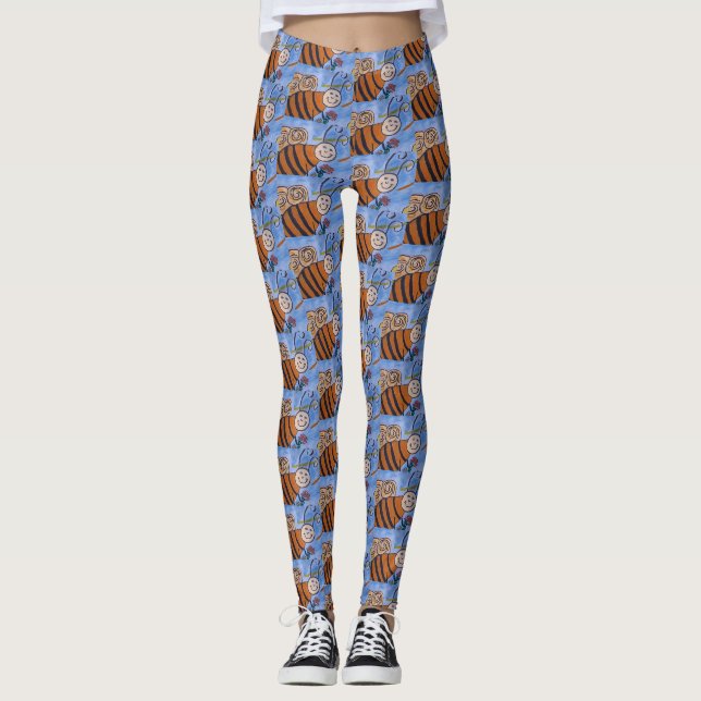Leggings d'abeille de miel (Devant)