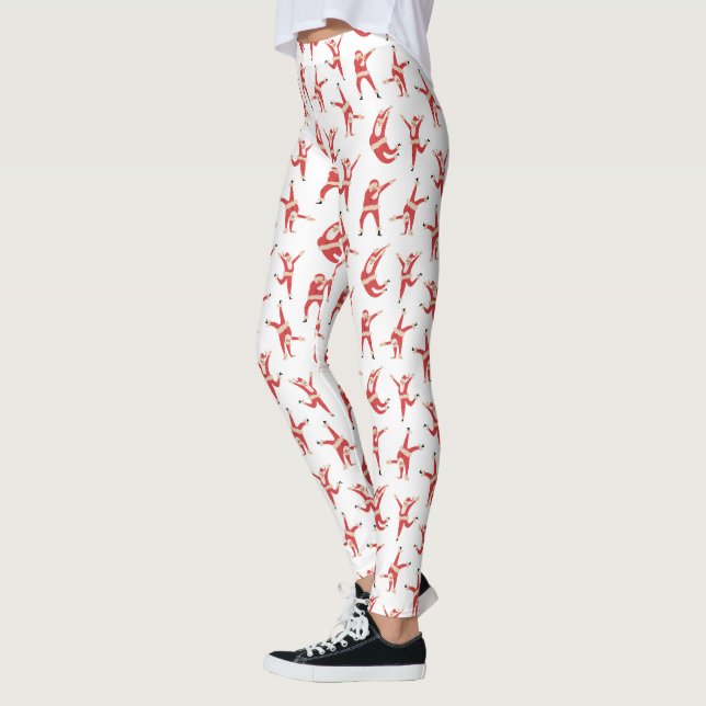 Leggings Dabing Père Noël Fun Motif de Noël (Gauche)