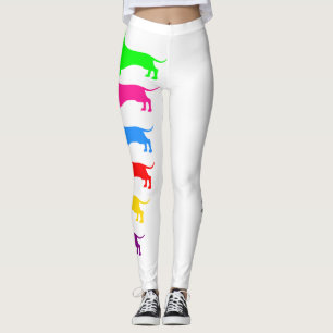 Leggings Dachshund multicolores
