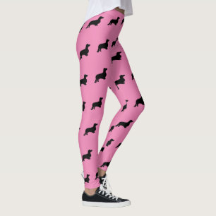 Leggings Dachshund Poil Long - Silhouette 1