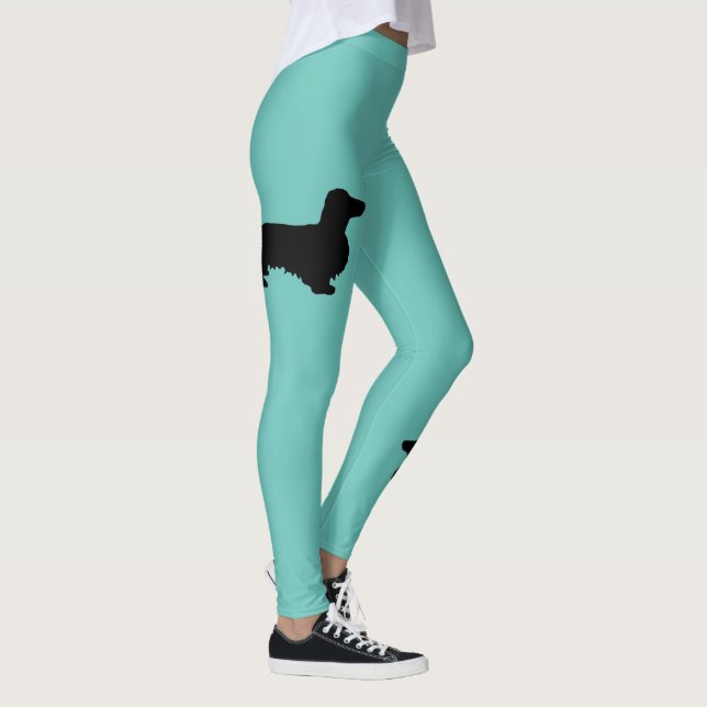 Leggings Dachshund Poil Long - Silhouette 1 (Droite)