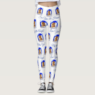 Leggings Dachshund Rouge ANGE