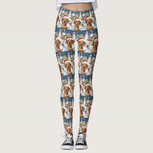 Leggings Dachshund Winter Wonderland Christmas Joy