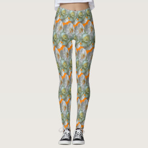 Leggings Daffodiles de la Couronne de naissance Motif de la