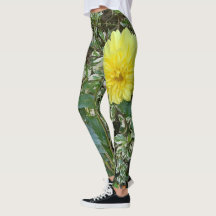 Leggings Dahlia vert jaune