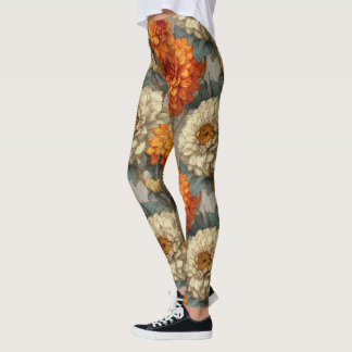 Leggings Dahlias Vêtements Actifs pour Femmes Dahlias Luxe