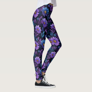 Leggings Daisy Luxe Mode Artistique pour Gym