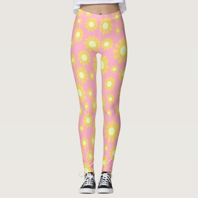Leggings Daisy Peach Orange (Devant)