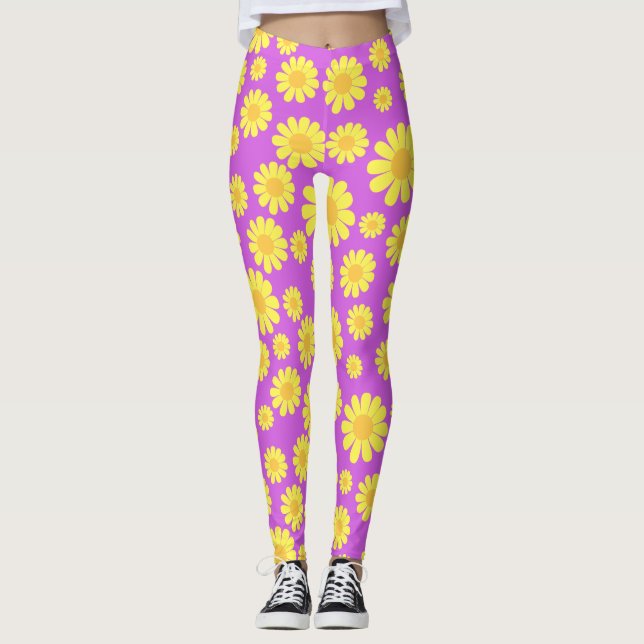 Leggings Daisy Yellow Maganta (Devant)