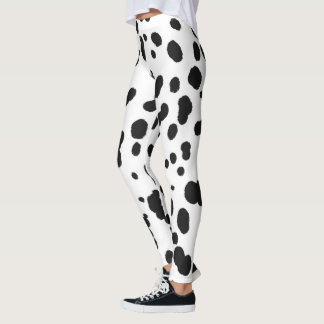 Leggings Dalmatian print dog mom dad skin pattern cute
