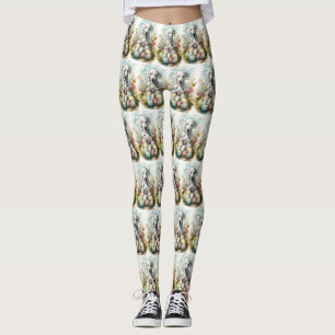 Leggings Dalmatien avec œufs de Pâques