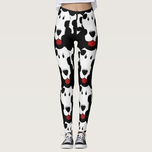 LEGGINGS DALMATION CHIEN YOGA PANTS (Devant)