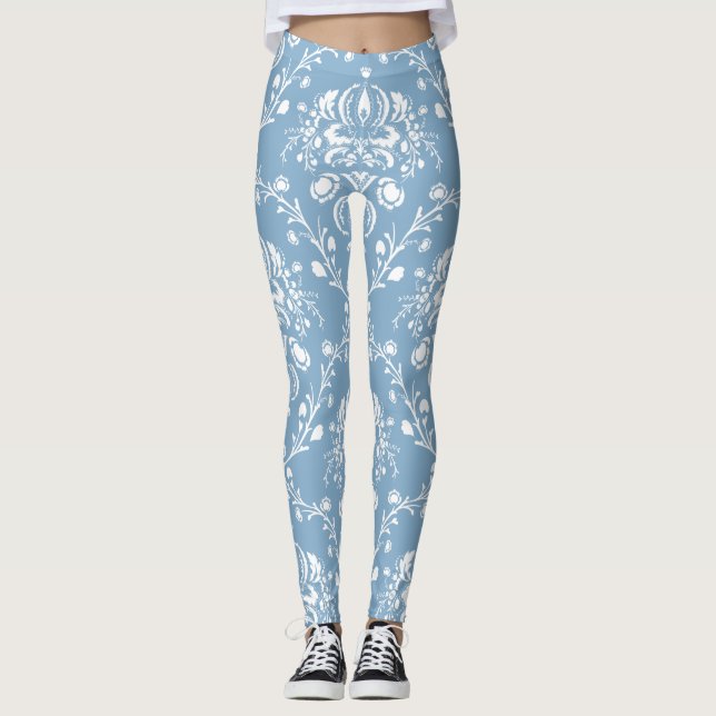 Leggings Damas bleu néerlandais (Devant)