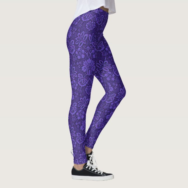 Leggings Damas pourpre foncé (Droite)