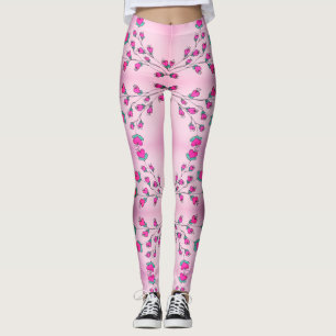 Leggings Dames au coeur rose