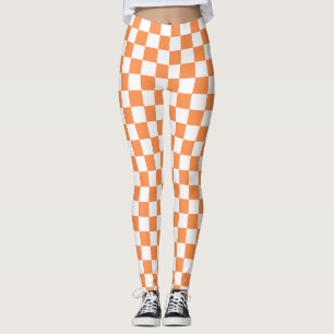 Leggings Damier orange visuel classique