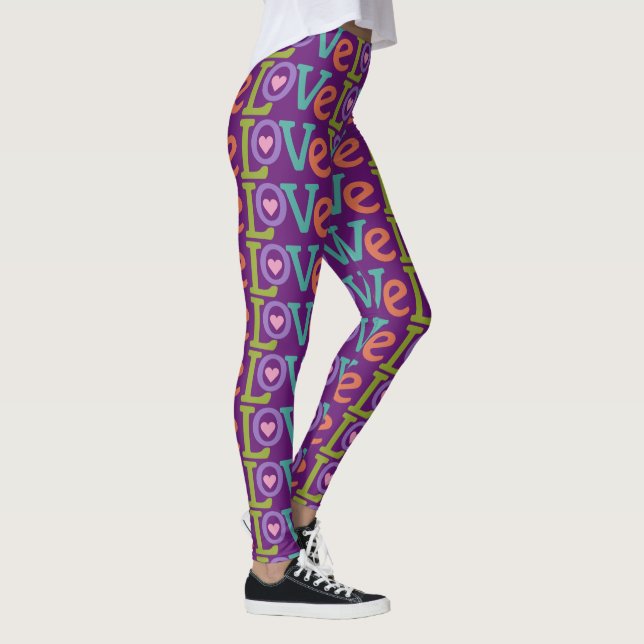 Leggings d'amour coloré (Droite)