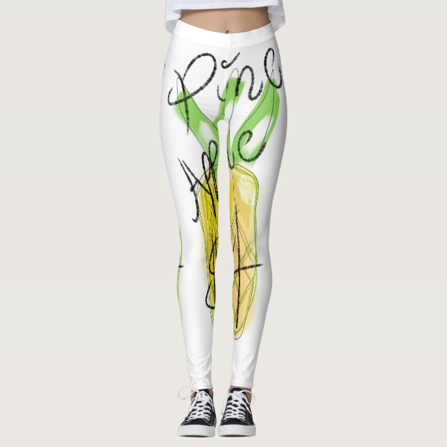 Leggings d'ananas (Devant)