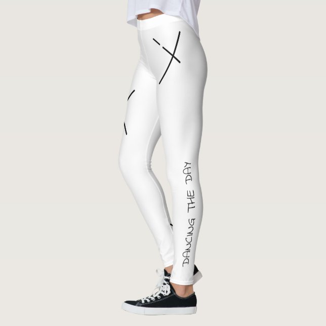 Leggings Danse Le Jour Soft Black&White Minimal X Art (Gauche)
