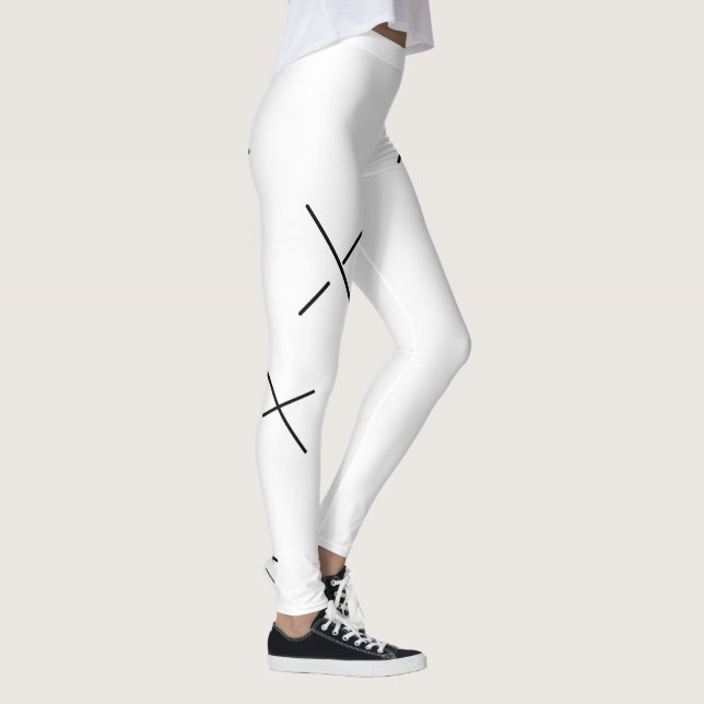 Leggings Danse Le Jour Soft Black&White Minimal X Art (Droite)