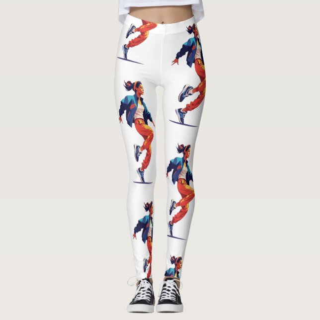 Leggings Danseuse Hip hop Thunder_Cove (Devant)