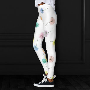 Leggings Dansons   Motif floral aquarelle