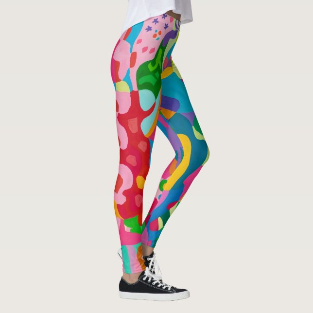 Leggings d'art coloré pour femmes (Droite)