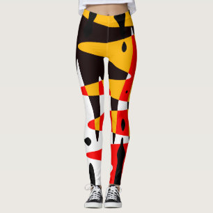 Leggings d'art moderne 4 Nations Leggings d'art au